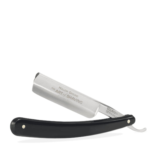 BLACK 5/8 BLDE ROUND STRAIGHT RAZOR